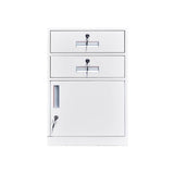 White File Cabinet - Small Office Sto Under Desk Der Versatile for Documents & Supplies Ideal for Home & Worpaces