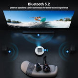 HAPPRUN 2000 ANSI 4K Decoding Projector with WiFi and Bluetooth, Auto Focus