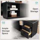 Tribesigns 78" L-Shaped Executive Desk, Large Modern Office Desk