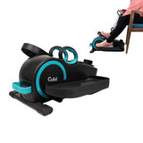 Cubii Total Body Under Desk Elliptical Bike with Built-in Upper Body Resistance Bands | Seated Exercise Machine - Arms + Legs Workout for Seniors & All Ages, 12 Resistance Levels, LCD Display