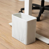 Essentra Home Marble Rectangular Trash Can for Home Office
