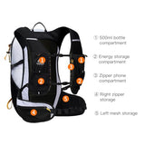 AONIJIE 18L Lightweight Hiking Backpack Waterproof, Backpacking Pack for Men Women, Hydration Hiking Pack with Multi Pockets & Waist Strap, Camping Travel Daypack - White