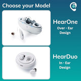 OIDO HearOne OTC Hearing Aids | Easy for Seniors | Behind The Ear Design | Comfortable, Stylish and Customizable