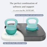 baibu Kitchen Chair Cushions, Dual-Layer Patented Design Molded Memory Foam Dining Chair Pads, 17" x 16" x 2", Black