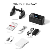 Thermal Printer with Touchscreen – Upgraded Bluetooth 4x6 Thermal Label Printer with Label Holder for Small Businesses, Compatible with Phone, PC, Tablet, Etc