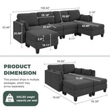 Modular Sectional Sofa 6 Seaters Modular Sleeper Sofa Couch