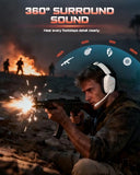 NUBWO Wireless Gaming Headset for PS5/PS4, PC, Laptop, Mac, 20ms Low-Latency, 80Hr, Zero Interference, PS5 Headset with 2.4GHz USB/Type-C, 7.1 Surround Sound, Bluetooth Gaming Headphones with Mic