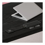 zhongxlla Standing Desk, Modern Office Executive Desk with Drawers, Spacious Black Writing PC Workstation