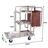 Car Service Car Utility Vehicle Multifunction Portable Trolley Home Heavy Duty Janitorial Cleaning Trolley on Wheels