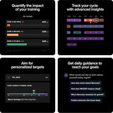 WHOOP One – 12-Month Membership – 5.0 Health and Fitness Wearable – 24/7 Activity Tracker with VO2 Max, Sleep Tracking, Personalized Coaching, Menstrual Cycle Insights – 14+ Days Battery Life