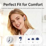 Adaptive Hybrid Active Noise Canceling 2026 Wireless Earbuds, 6 Mics ENC Clear Call Ear Buds