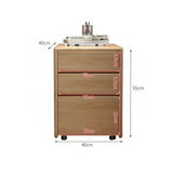 b89PvQuQt Office Cabinet Office File Cabinet Wooden Storage Small Mobile Drawer with Wheels Under Desk Short(White)