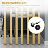 7-Piece Indoor Black Room Divider Sn - Floor to Ceiling Metal Partit for Bedroom, Office, CubicDecor & DIY Room Separat Soluts