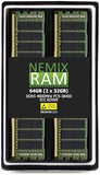NEMIX RAM 64GB (2X32GB) DDR5 4800MHZ PC5-38400 1Rx4 1.1V CL40 288-PIN ECC RDIMM Registered Server
