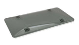 2 Unbreakable License Plate Bubble Covers 4 Holes Universal Fitment Choose Your Shield Color (T-Black)