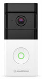 Alarm.com ADC-VDB780B Wireless Video Doorbell Camera, Battery Powered, 1080p HD, 2-Way Audio, Motion Detection, Night Vision, White/Black, Smart Chime Required