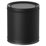 LEASYLIFE 10L/2.6GAL Black Bathroom Trash Can with Swing Lid,Bedroom Garbage can with lid, Small Trash Bin for Bathroom,Bedroom,Office,Living Room,Hotel,Bank