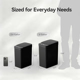 FRESHLIX Bathroom Trash Can, 2.6 Gallon Automatic Motion Sensor Touchless Garbage Can, Waterproof Trash Bin, Black