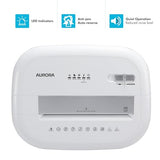 10-Sheet Micro-Cut Paper and Credit Card Shredder with 6 Gallon Pullout Basket