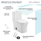 Toilet Dual Flush 1.1/1.6 gpf with 10" Rough In Swiss Madison