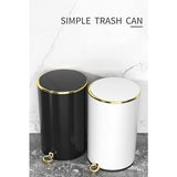 This Stainless Steel Pedal Bin with Lid - Trash Can for Bathroom Bedroom Office
