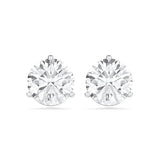 The Diamond Deal IGI Certified .50ct to 5.00 Carat Round Brilliant Lab-Grown Diamond 3-Prong Stud Earrings