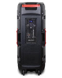 Dolphin SP-310RBT Triple 10" Rechargeable Speaker for Parties | Loud with Bass (Black)
