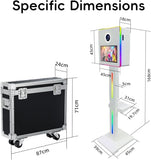 Mirror Photo Booth with Printer, DSLR Photo Booth Built-in Mini PC with 15.6" Touch Screen