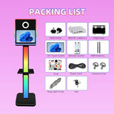 Aookely Portable DSLR Photo Booth Machine for Events with Flight Case