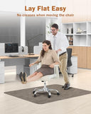 Blvornl Office Chair Mat for Hardwood Floor, 35.4"*47.2" Desk Computer Chair Mat for Hard Wood, Dark Brown