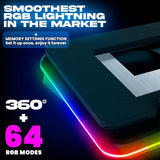 Turbofrost Laptop Cooling Pad for Gaming – 4 x 4000 RPM Turbo Fans, RGB Lighting, 4 USB Ports