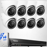 REOLINK 16CH 12MP PoE Security Camera System with 4TB HDD RLK16-1200D8-A | 8pcs H.265 12MP Security PoE Cams