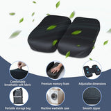 Adjustable Seat Cushion, Memory Foam Office Chair Cushion, Car Seat Cushion, Foldable Travel Cushion for Tailbone Pain, Sciatica Pain Relief (Small)