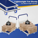 Foldable Push Cart Dolly | 330 lbs. Capacity | Heavy Duty Moving Platform Hand Truck