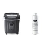 14-Sheet Micro-Cut Paper/CD/Credit Card Shredder and 16 Oz Synthetic Shredder Oil Bottle Aurora