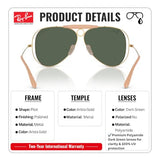 Ray-Ban x Dolce Gabbana Edition RB3138M SHOOTER Aviator Sunglass with Kit