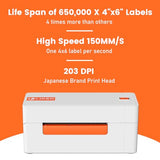L LIKED Wireless Thermal Label Printer 4x6 – Bluetooth WiFi Shipping Label Printer for Small Business