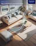DELLA Window Air Conditioner, 5000 BTU Cools Up To 150 Sq. Ft, Reusable Filter, Easy Install Kit, Energy Saving AC Unit with Easy to Use Mechanical Control, Efficient Cooling For Smaller Areas