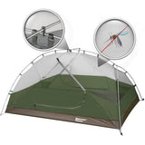 Bessport Camping Tent for 2 Person, Lightweight Backpacking Tent Waterproof Windproof Two Doors Easy Setup Double Layer Outdoor Tents for 3 to 4 Seasons, Suitable for Outdoor,Hiking,Camping