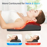 CuPiLo Back and Neck Massager, FSA Eligible HSA Store Massager for Pain Relief Deep Tissue, Heated Massage with Vibration, Massage Pillow for Neck, Back, Shoulder, Leg, Gifts for Women Men