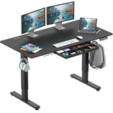 5 x 28 Inches Electric Height Adjustable Standing Desk with Drawer and Memory Preset