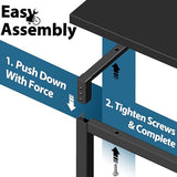 SHW Mission 48-Inch Home Office Computer Desk, Black