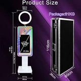 Mirror Photo Booth with 21.5" Touchscreen, APP Control & Instant Printing
