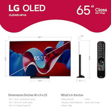LG 65-Inch Class OLED evo C4 Series Smart TV 4K Processor Flat Screen (OLED65C4PUA, 2024) LG