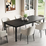 GarveeHome 78.7 in Industrial Dining Table for 6, Wooden Long Dinner Table with Mortise Tenon Design