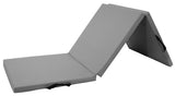 BalanceFrom Three Fold Folding Exercise Mat with Carrying Handles for MMA, Gymnastics and Home Gym Protective Flooring, 2-Inch Thick, Gray BalanceFrom
