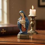 Virgin Mary Statue Catholic, Mother Mary Holding Baby Jesus, 5.91 Inch