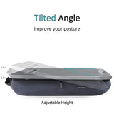 Portable Lap Desk with Cushion, Fits up to 15.6 inch Laptop, Laptop Stand with Device Ledge and Phone Holder