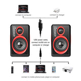 Computer Speakers, 2.0 CH PC Speakers with Surround Sound, USB Wired Laptop Speakers with Deep Bass for Desktop