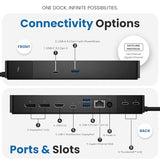 Dell WD22TB4 Thunderbolt 4 Dock 180W - 40Gbps, 3-Year Warranty, USB-C/USB-A Dell Docking Station with 180W Adapter